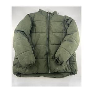 Whales Tail Outerwear Jacket Girls Large Forest Green Winter Puff Coat Zip Warm